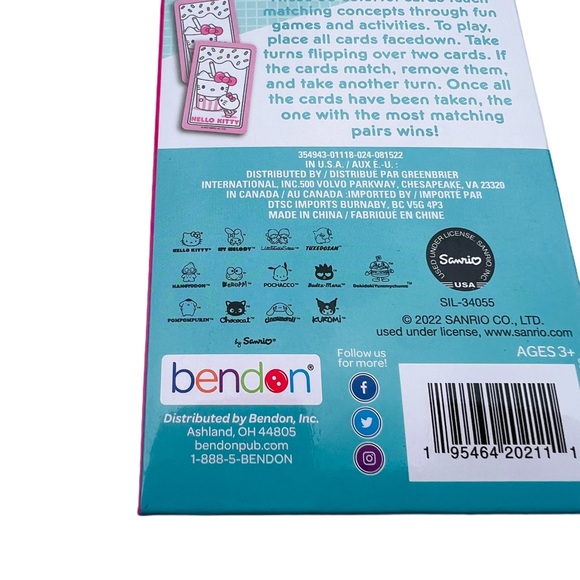 Hello Kitty Girl's Matching Learning Card Game - Picture 5 of 6